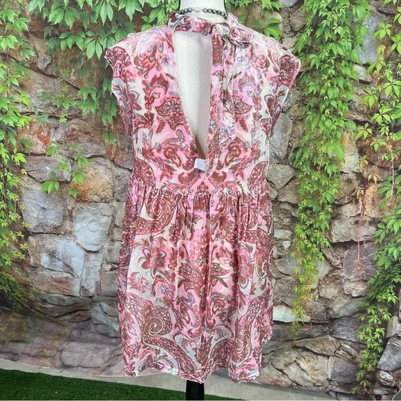 NWT FREE PEOPLE Petal Pink Velvet All the Time Mini Dress, M - Picture 8 of 15